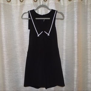ModCloth black sailor romper with pockets!